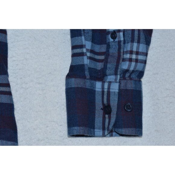 UNTUCKit Barrington Men's Shirt Size XL Blue/Red Plaid Flannel Button Down - Picture 5 of 11